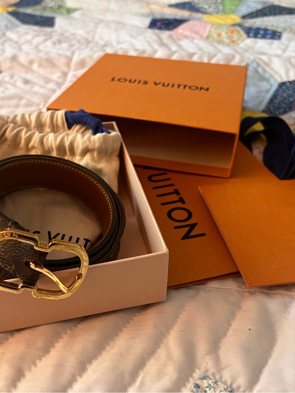 Louis Vuitton Mini Monogram Slim Belt